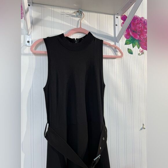 TED BAKER Elegant Black Sleeveless Dress SIZE 1 (XS) - Picture 4 of 7